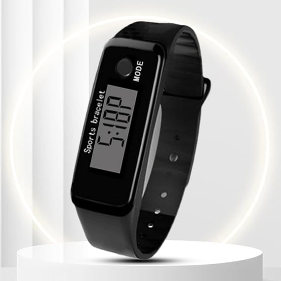 White Pedometer Watch, Step Counter Watch For Walking - Smart Fitness Trackers | Portable Sports Pedometer, Waterproof Pedometer For Fitness Men/Women/Elders