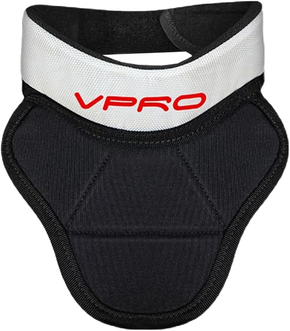 VPRO Hockey Neck Guard - Ice Hockey Neck Protector with Extension - Lightweight and Adjustable Collar for Adult & Youth Players