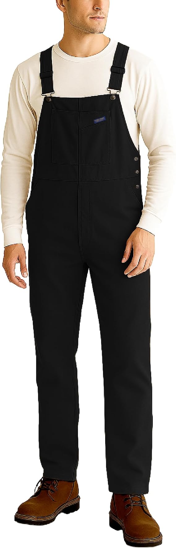 Bass Creek Outfitters Mens Bibs Overalls - Heavy Duty Duck Canvas Safety Workwear Insulated Bibs Overalls for Men