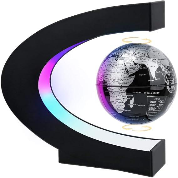 Magnetic Levitating Globe with LED Light | Cool Tech Gift for Men Father