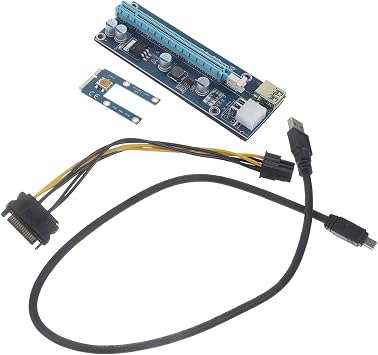 Mikikit Pcie Mining Graphics Card Adapter USB Cable for External Gpu Connection Compatible Laptop Pci Pci Efficient Performance Upgrade