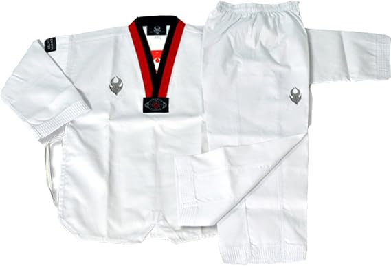 Sanga Korea Taekwondo Fighter Uniform Poom Dobok V-Neck MMA Martial Arts Karate Hapkido Training Match Gym School Academy