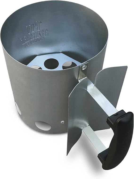 Pit Barrel Cooker Rapid Charcoal Chimney Starter | Precisely Measures, Quickly Lights Charcoal Without Lighter Fluid | BBQ Chimney Starter for Barbecues, Charcoal Grills, BBQ Tools