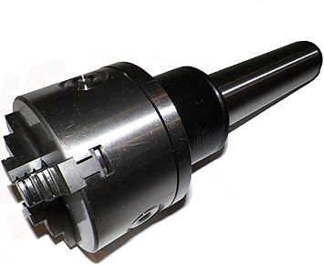 3" 3 Jaw Self Centering Lathe Chuck MT2 Shank (ROTATING Triple Ball Bearing)