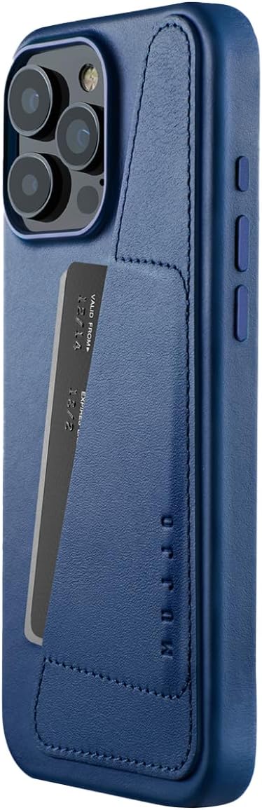 Mujjo Leather Wallet Phone Case - Fits iPhone 16 Pro Max - MagSafe Compatible - Premium European Leather Case with Card Pocket - Enhanced Phone & Camera Protection - Crafted with Recycled Materials