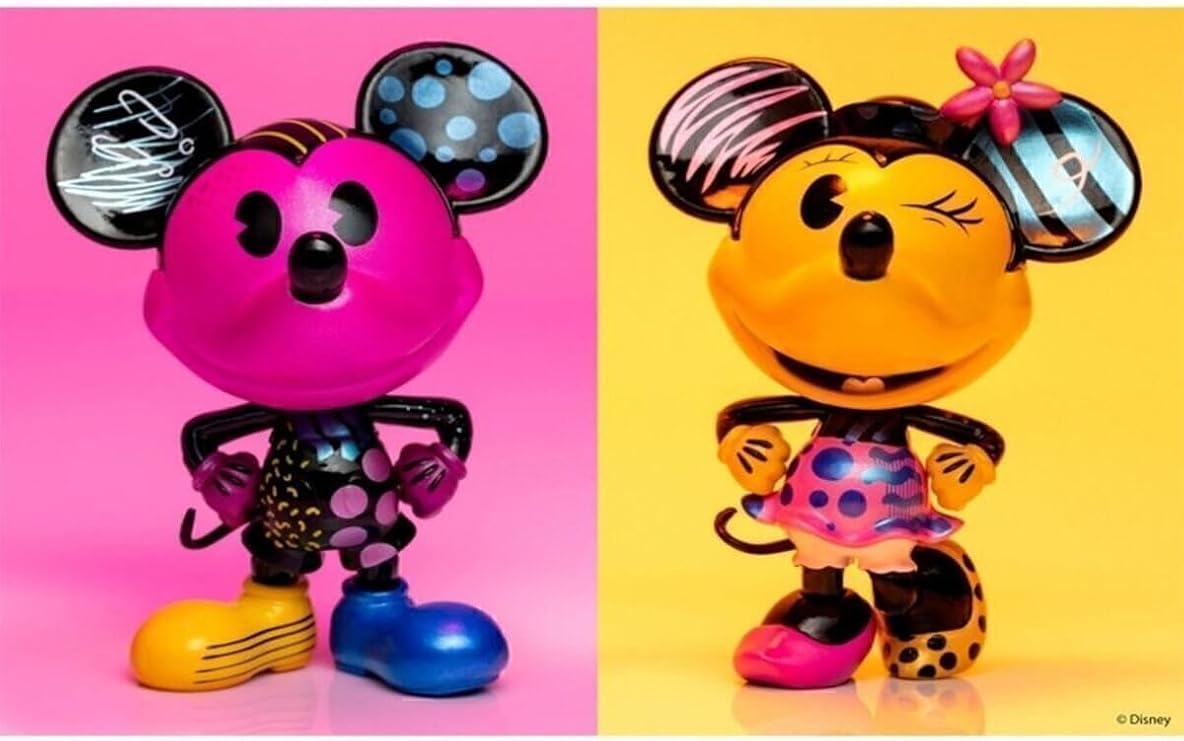 WB Die Cast Pop Culture Mickey Mouse ve Minnie Mouse Figür Seti, 2'li, Çok Renkli, Limited Edition