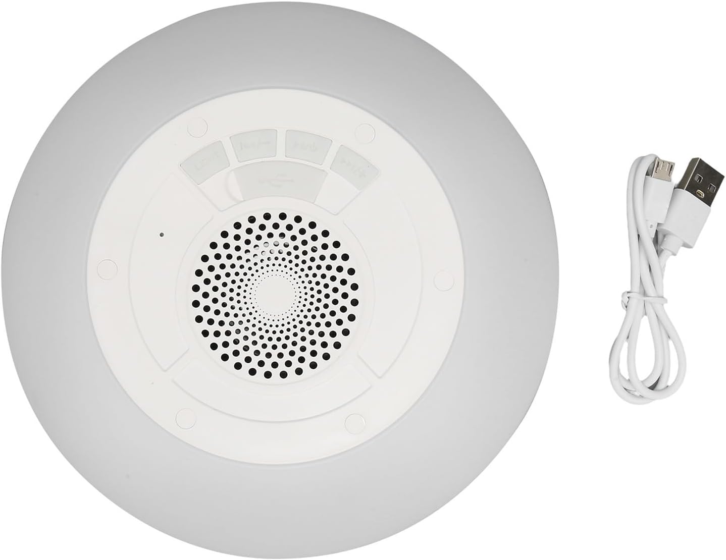 Floating Pool Speaker Shower Speaker IPX7 Floating Hot Tub Speaker Portable Pool Speaker with RGB Colorful Lights for Indoor and Outdoor Use
