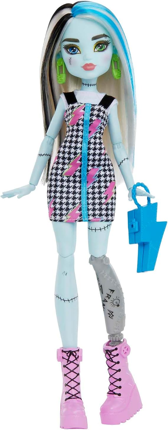 Monster High Frankie Doll has more than 10 flexible joints for girls aged 4 and up