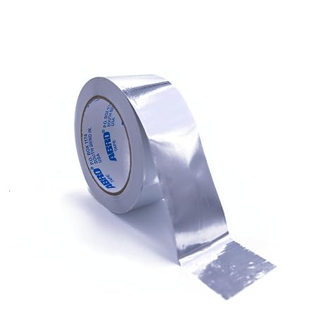 ABRO Aluminum Foil HVAC Tape, 2 in x 40 yd, Seals Ducts & Insulation
