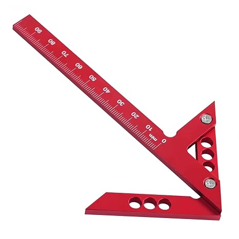 100mm Red Anodised Aluminium Centre Scribe Marking Gauge