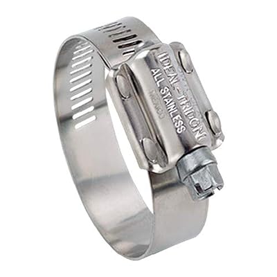 Ideal Tridon 6030051#312 Stainless Steel Worm Drive Clamp with 410 Stainless Steel Screw, 2-14 to 3-18 Diameter, 58 W