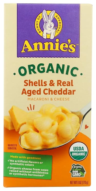 Annies Homegrown Mac & Chs Shell Chdr Org