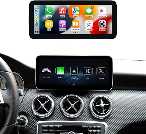 KOASON 10.25inch CarPlay Android Auto Touchscreen Upgrade Mirrorlink for Mercedes Benz GLA X156 CLA C117 X117 W117 A Class W176 G Class W461 G63 G65 G500 2012-2015 NTG 4.5