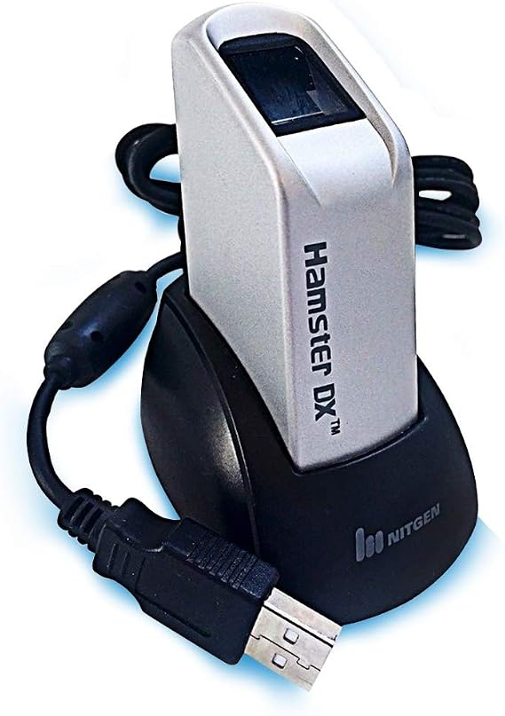 I DX USB Fingerprint Scanner - #1 Awarded Fingerprint Matching Verification in FVC Competition | eNBioSecure Biometric, Windows Login, Multi-Factor Authentication, Directory Encryption