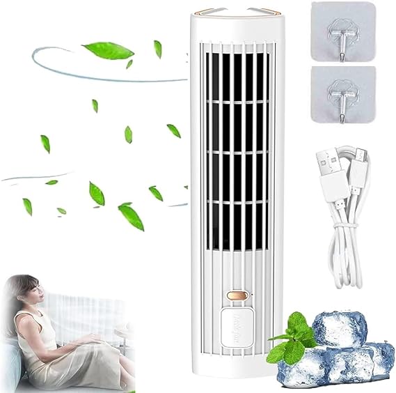 Coldeez Cooling Ace 5.0,Coldeez Cooling Ace Air Conditioner,Portable Air Conditioner,Cooling Ace with 3 Speeds, For Bedroom Office Bathroom White