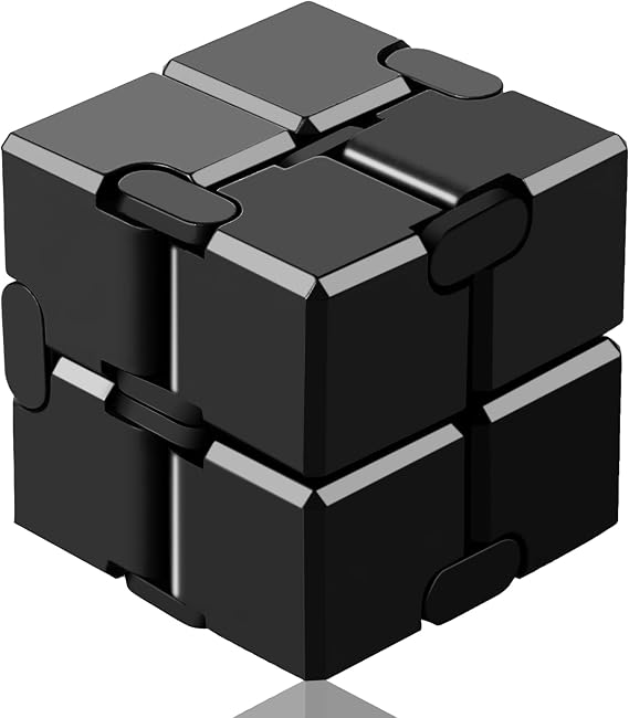 Funxim Infinity Cube Fidget Toy Cube suitable for Adults & Kids | New Version Fidget Finger Toy Stress and Anxiety relief, Killing Time Fidget Toys Infinite Cube
