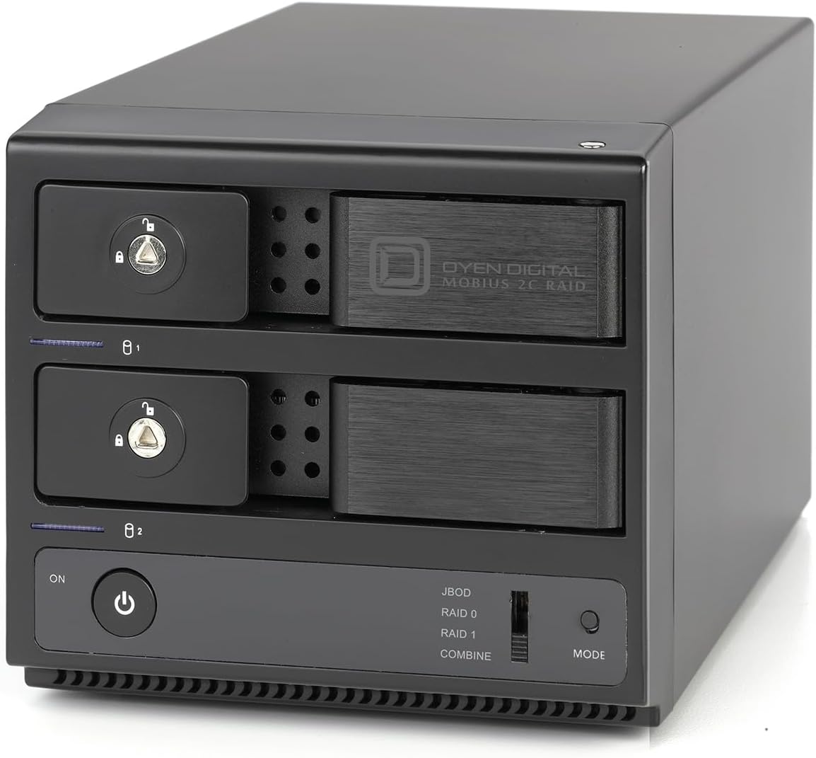 Oyen Digital 48TB Mobius 2C RAID 2-Bay USB-C Hard Drive Array