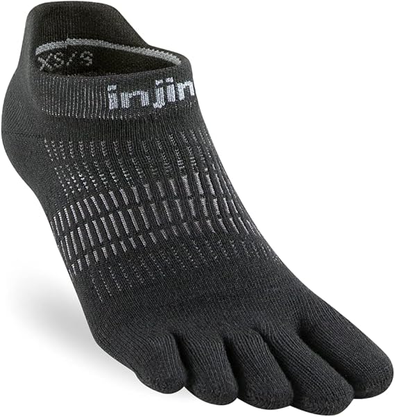 Injinji Women's Run Lightweight No-Show Toe Socks