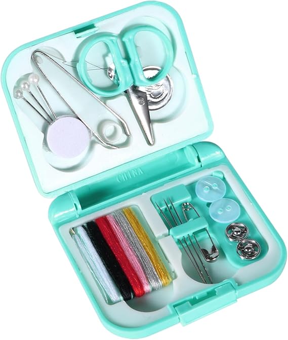 Mini Sewing Kit Portable Sewing Accessories Sewing Box Sewing Kit Basic Equipment Sewing Box Sewing Thread Set Sewing Kit for Home Travel Beginners Emergency