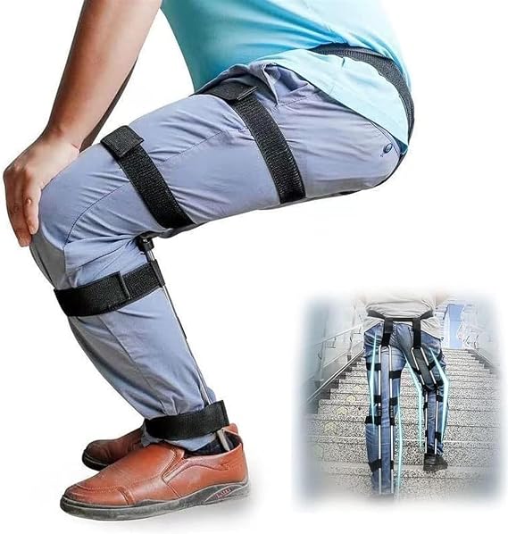 Levitation Seat Invisible Chair Wearable Exoskeleton for Anywhere - Camping Folding Stool with 220lbs Capacity - Human Wearable Seat