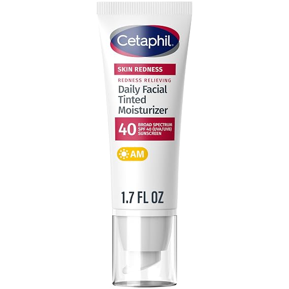 Cetaphil Redness Relieving Tinted Moisturizer, SPF 40, 1.7oz