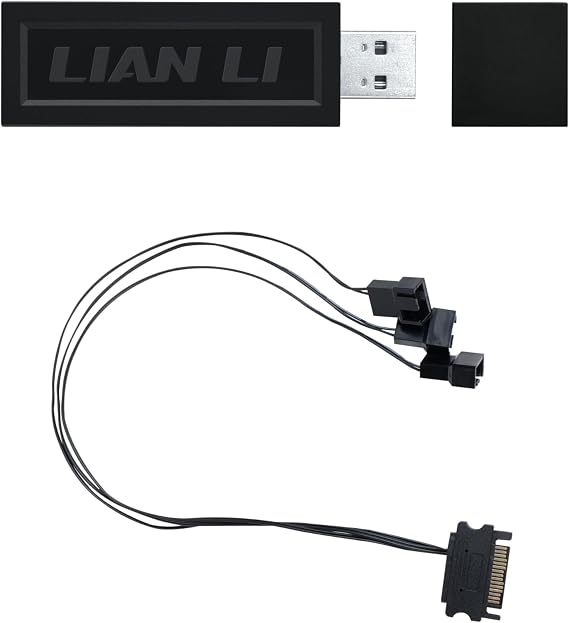 Lian Li UNI Fan L-Wireless Controller-Computer Fans-Black-L-Wireless Black | Works with SL-Infinity Wireless, CL Wireless, SL & TL Wireless, Strimer Wireless and Hydroshift II