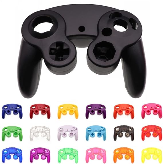 Replacement Handle Housing Cover Shell Case for NGC Gamecube Controller Games Handle Protective Case (White)