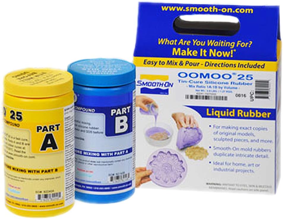 Smooth On OOMOO 25 FAST Curing Mold Making Silicone Kit 2 Pints Easy 141