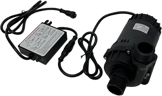 SHYSKY 24V DC 150W Heavy Duty Water Pump DC80E-24100S-1 150W Lift 10m (32ft) 2113GPH, Brushless Design, Submersible, Low noise, Stable Circulation Cooling System for Yacht Auto Application