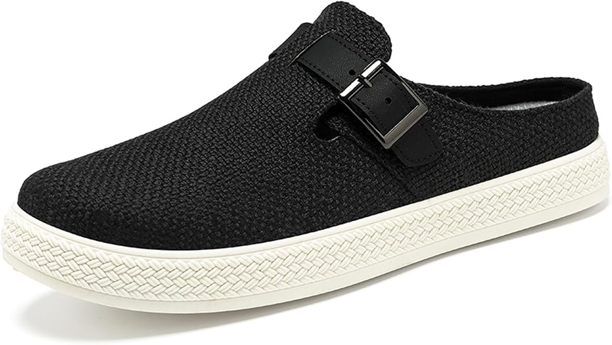 Men's Comfortable Slip On Slippers Soft Indoor Outdoor Casual Shoes for Summer Fall Lightweight Breathable