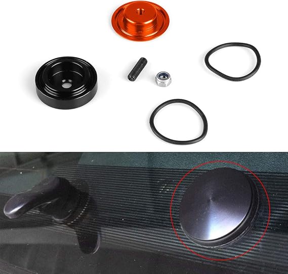 Aluminum Car Rear Wiper Delete Kit Block Off Plug Cap for Honda Waterproof Car Accessories