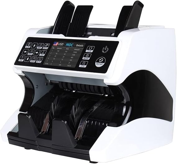 Bill Counters, Money Counter, Counterfeit Detectormoney, Professional Cash Counting Machine, Money Handling, Support Multiple Currencies, Portable Currency Detector