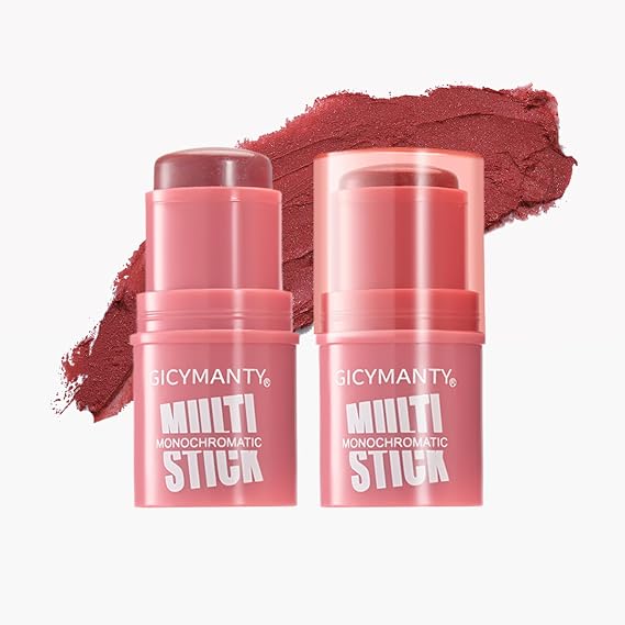 Blush Stick for Lip and Cheeks Color Creamy Makeup Hydrating Long-Lasting