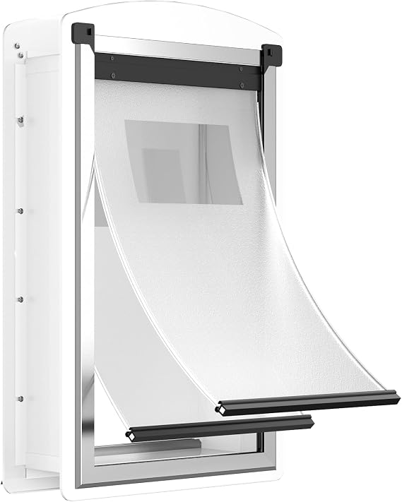 X-Large Dog Door for Wall, Weatherproof Steel Pet Entry Door