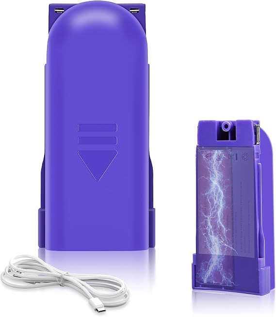 1 Rechargeable Battery Pack Replacement for Swiffer PowerMopTM,3.7V / 2.0Ah | 500 Charge Cycles, Lithium Ion Battery Contained in Removable Battery Holder (Type-C Port) with one USB Cable