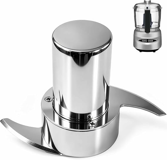 Less-Microplastic DLC-2ACBN Fit for Cuisinart Mini Prep Plus Chopping Blade | Replacement DLC-2A Series Blade, Resists Cracking/ Chipping/ Flaking, Easily Handle Hard Ingredients, Easy Cleanup, Durable