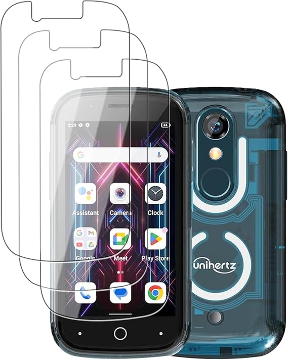 Screen Protector for Unihertz Jelly Star Mini Smartphone 3 Pack PET Film,6H Hardness, Anti-Scratch,HD Clarity,Bubble-Free,Anti-Fingerprint,Sensitive Touch Screen Guard