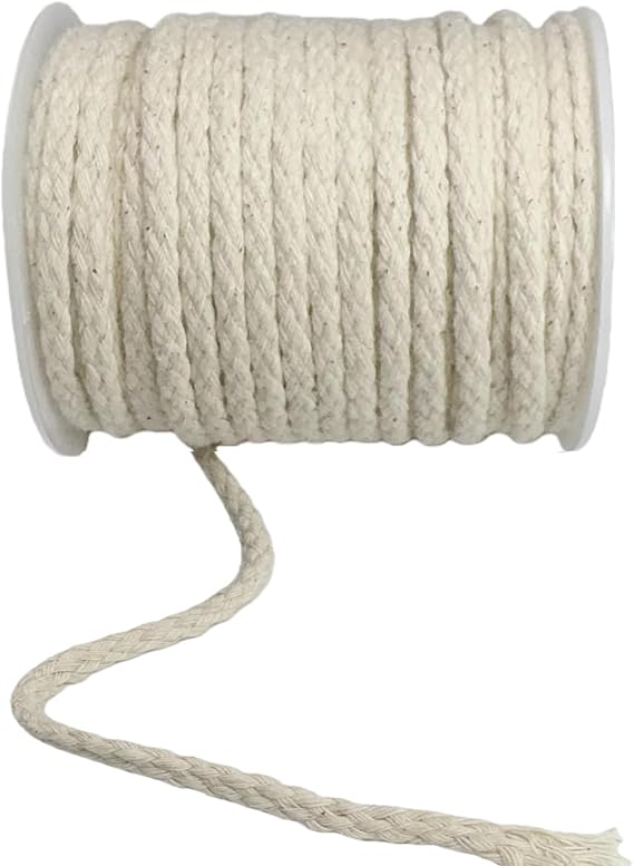 Macrame Cord for Bag,Wall Hanging, 5mm Cotton Rope 20 Yards