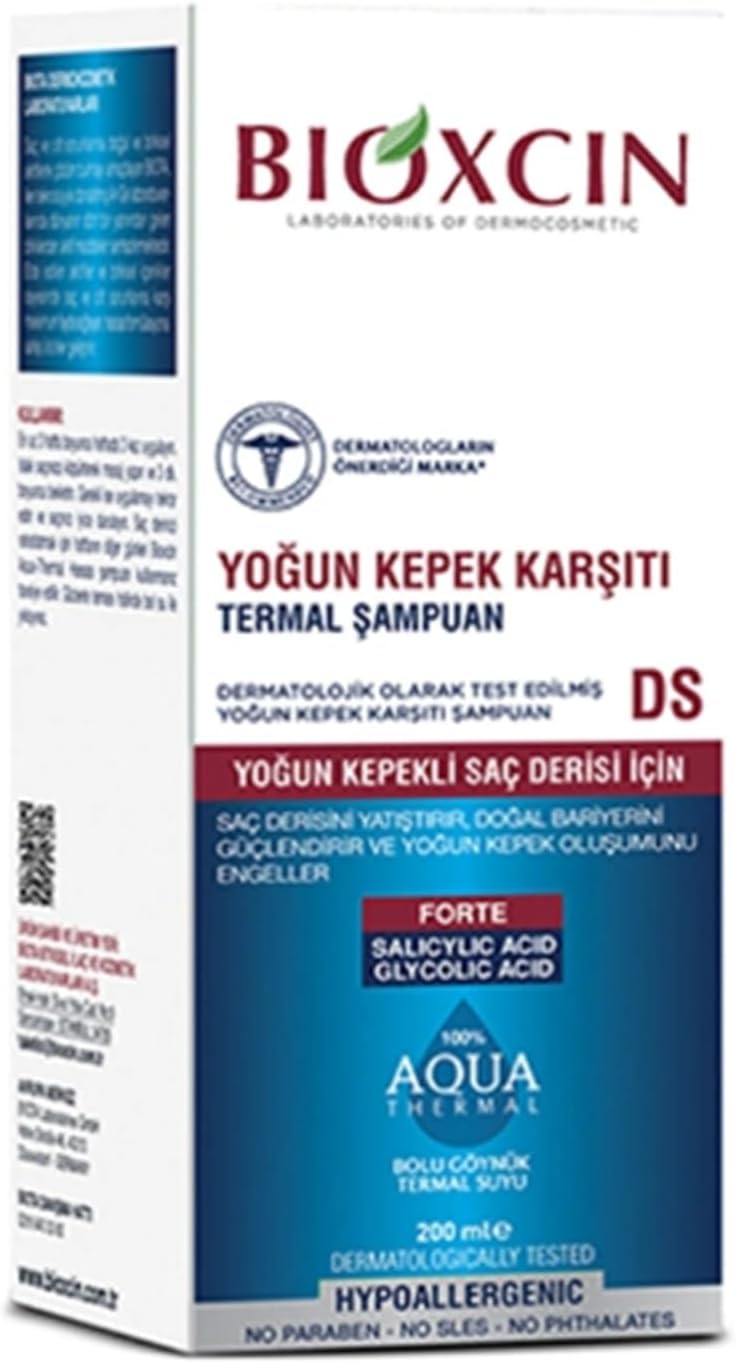 Bioxcin Yoğun Kepek Karşıtı Termal Şampuan DS, 200 ml, Unisex