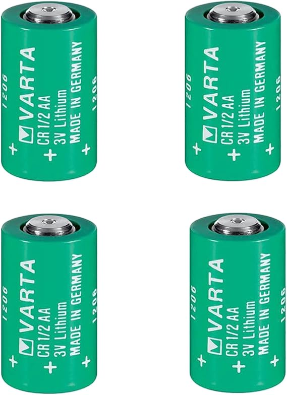 4 Pack CR 1/2 AA Series Lithium Battery 950mAh Cylindrical Battery