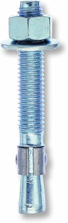 Redhead 02044 Wedge Anchor, 5/8 in x 7 in, 2-3/4 x 5-1/8 in Min Embed, Steel