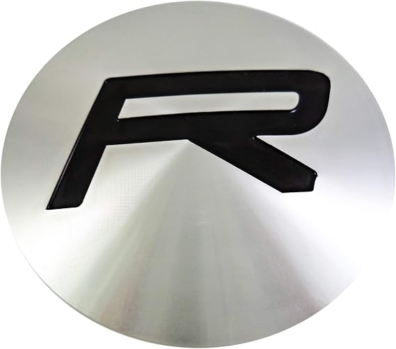 Chrome/Black Logo Custom Wheel Center Cap # 188 (4 CAPS)