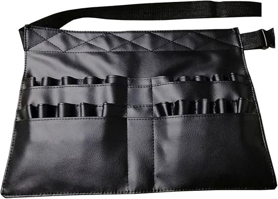 Bonnu Makeup Brush Waist Bag Makeup Brush Waist Bag Holder Cosmetic Bag Multi Pocket Makeup Tool Adjustable Belt Waist Case