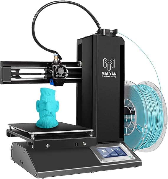 MALYAN M320 3D Printer Fully Assembled with Removable Build Plate, Assembled Flexible Magnetic Print Sheet and Micro SD Card Preloaded Sample PLA Filament Metal Frame Office 3D Printer 150x150x150mm