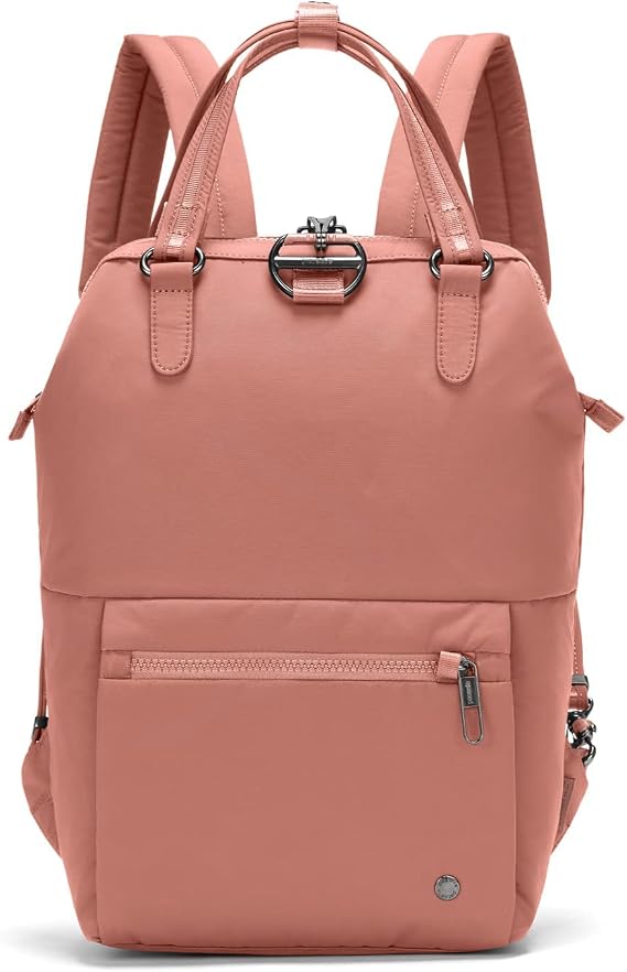 Pacsafe Citysafe CX 11L Anti Theft Mini Backpack - Fits 13" Laptop, ECONYL Rose