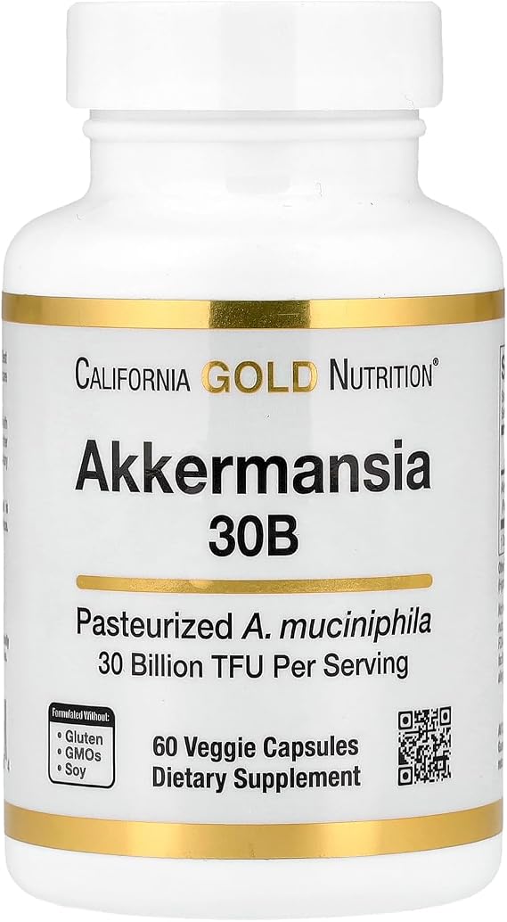 California Gold Nutrition Akkermansia 30B, 60 Veggie Capsules