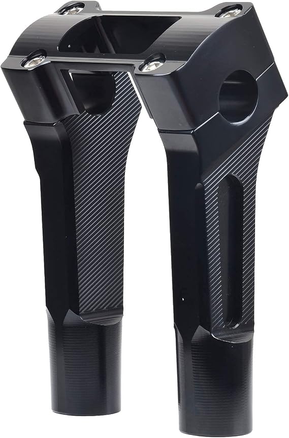 Goldfire Motorcycle Handlebar Risers for Harley Straight Handle Bar Riser Extension Kit Fit For Universal 1 inch Handlebars M8 Softail Street Bob Breakout 2018 2019 2020 2021 2022 (Black, 6")