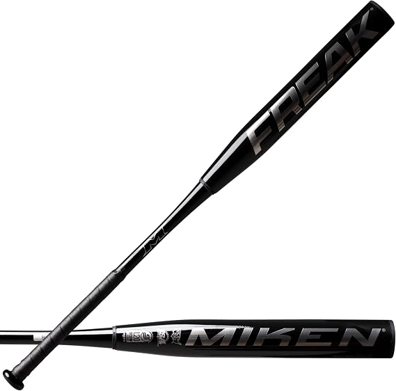 Miken Freak Black USSSA Slowpitch Softball Bats | 2 Piece Composite