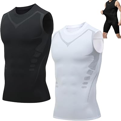 Compression Shirt, Shaping Sleeveless Shirt for Men,Version Shaping Vest