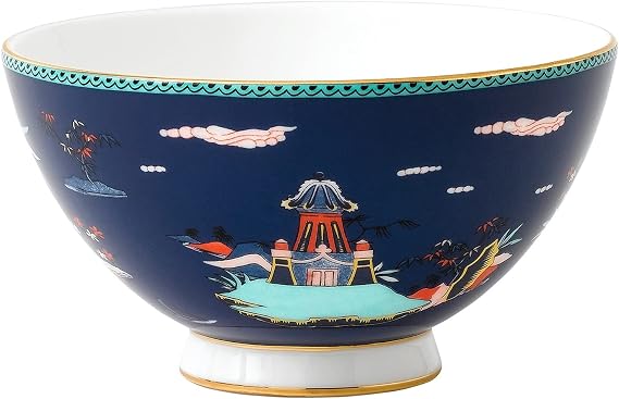 Wedgwood 40023898 Wonderlust Bowl, 4.3", Blue Pagoda